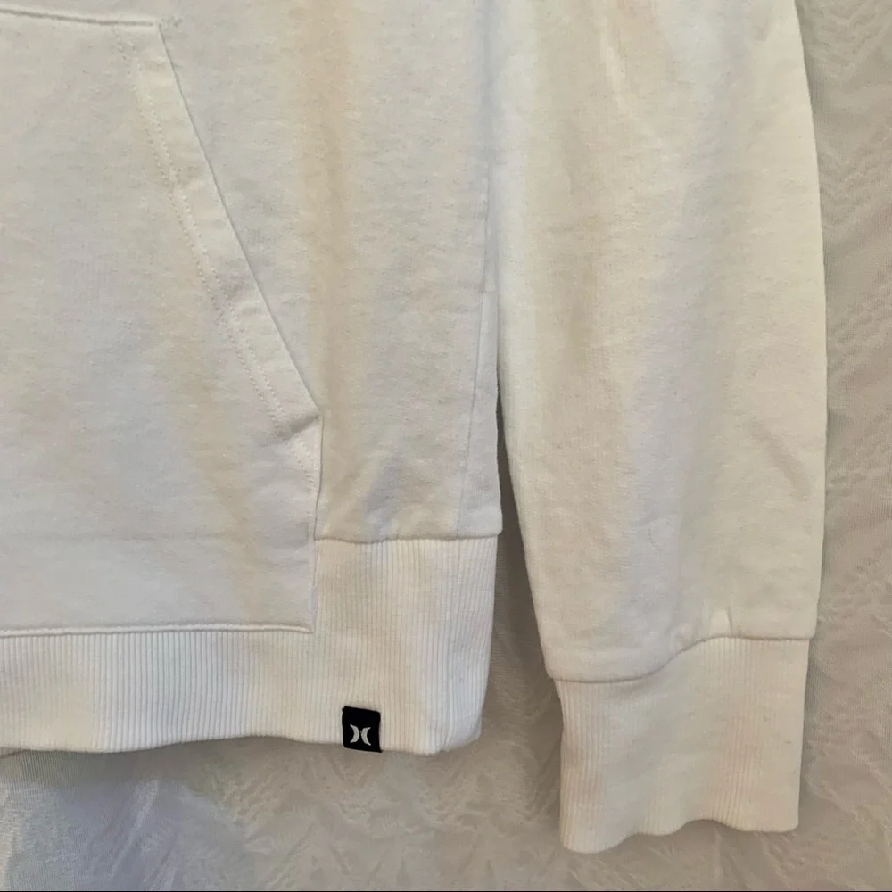 HURLEY White Hooded Zip Up Jacket